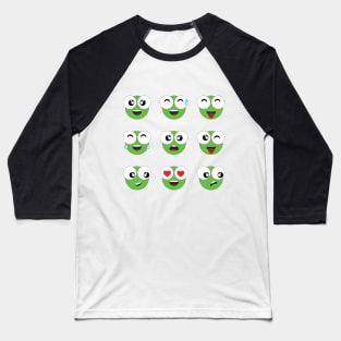 green frog icon character Baseball T-Shirt